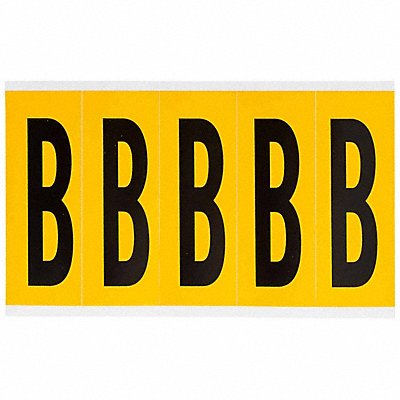 BRADY 1560B Letter Label B 5inHx1-3/4inW No Cards 1