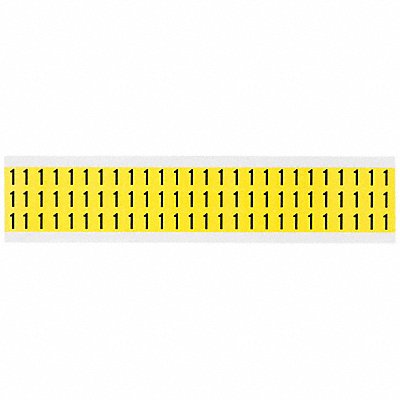 BRADY 34101 Number Label 1 1/2in.Hx11/32in.W Vinyl