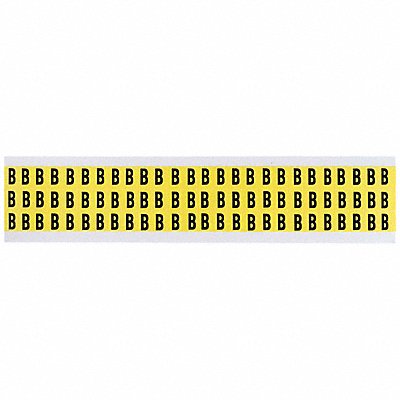 BRADY 3410B Letter Label B 1/2in.Hx11/32in.W Vinyl