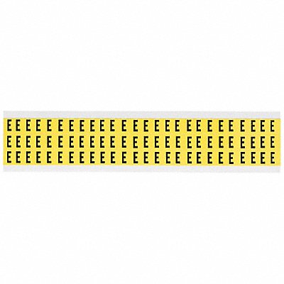 BRADY 3410E Letter Label E 1/2in.Hx11/32in.W Vinyl
