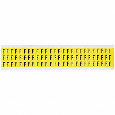 BRADY 3410F Letter Label F 1/2in.Hx11/32in.W Vinyl