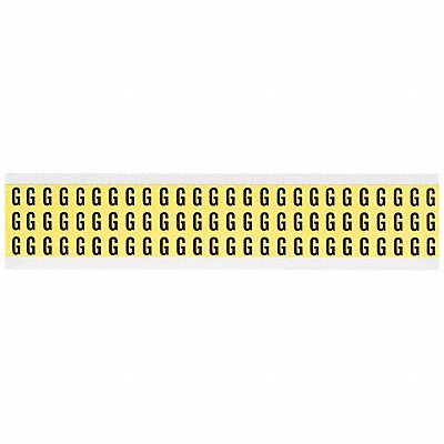 BRADY 3410G Letter Label G 1/2in.Hx11/32in.W Vinyl