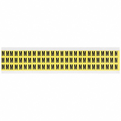 BRADY 3410M Letter Label M 1/2in.Hx11/32in.W Vinyl