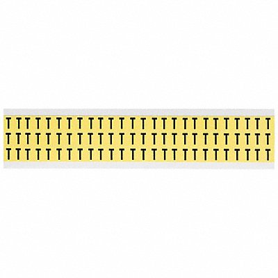 BRADY 3410T Letter Label T 1/2in.Hx11/32in.W Vinyl