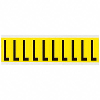 BRADY 3440L Letter Label L 2-1/4in.Hx7/8in.W