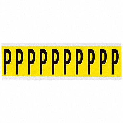 BRADY 3440P Letter Label P 2-1/4in.Hx7/8in.W Vinyl