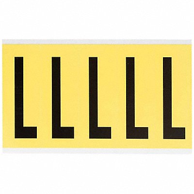 BRADY 3460L Letter Label L 5inHx1-3/4inW No Cards 1