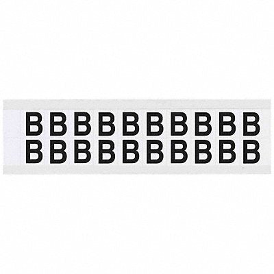 BRADY 9712B Letter Label B 3/4in.Hx21/32in.W Vinyl