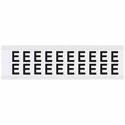 BRADY 9712E Letter Label E 3/4in.Hx21/32in.W Vinyl