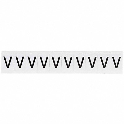 BRADY 9713V Letter Label 1-1/2 H 1-11/64 W PK10