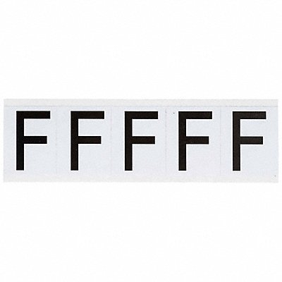 BRADY 9714F Letter Label 2-1/4 H 1-13/16 W PK5