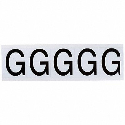 BRADY 9714G Letter Label 2-1/4 H 1-13/16 W PK5