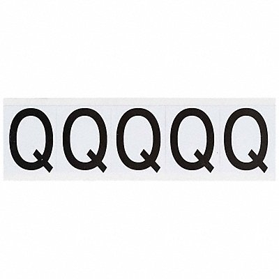 BRADY 9714Q Letter Label 2-1/4 H 1-13/16 W PK5
