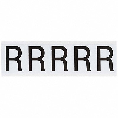 BRADY 9714R Letter Label 2-1/4 H 1-13/16 W PK5