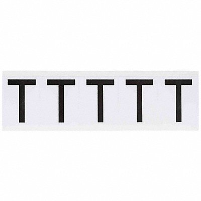 BRADY 9714T Letter Label 2-1/4 H 1-13/16 W PK5
