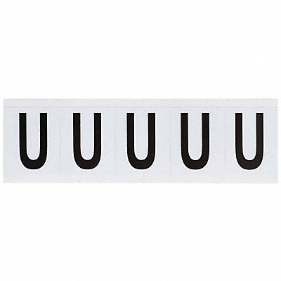 BRADY 9714U Letter Label 2-1/4 H 1-13/16 W PK5