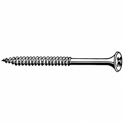 GRAINGER U313050130212 Drywall Screw 2 1/4 L #6 Phosphate PK200