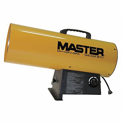 MASTER MH125VGFA Portable Gas Torpedo HeatrLP 400 cfm