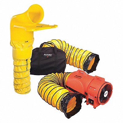ALLEGRO 952043M Confined Space Blower Orange/Yellow 16 W