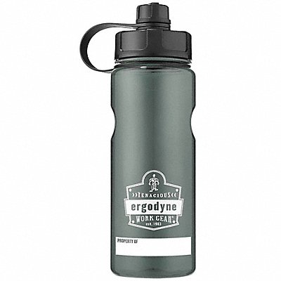 CHILL-ITS BY ERGODYNE 5151 Water Bottle 34 oz Grey BPA Free