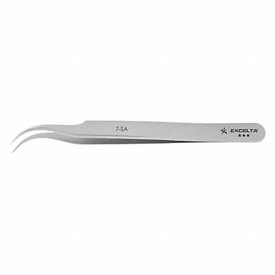 EXCELTA 7SA Tweezers SS Curved 4 1/2 L