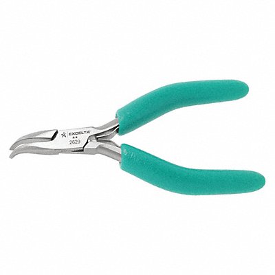 EXCELTA 2629 Bent Long Nose Plier 4-3/4 L Smooth