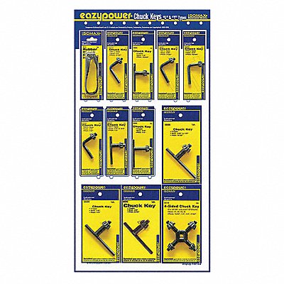 EAZYPOWER 881522 Drill Chuck Key 1/4  1/2  3/8 L T