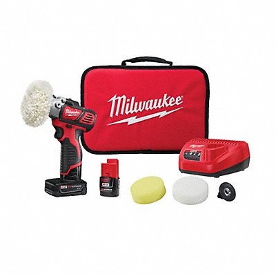 MILWAUKEE 243822X Cordless Polisher Kit L 5 1/8 in 1.58 lb