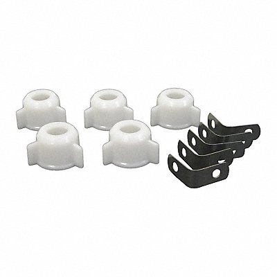 KISSLER 742145 Pop-Up Clip 1 1/2 in H White PK5