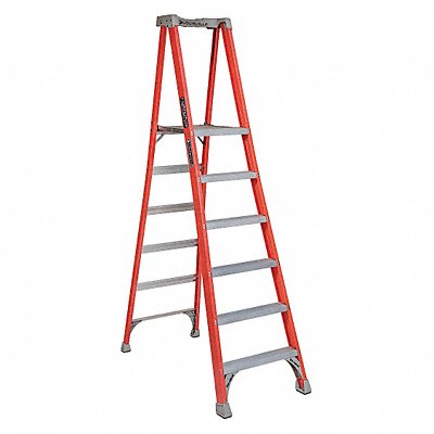 LOUISVILLE FXP1706 Platform Stepladder 5 ft 8 FGL 300 lb.