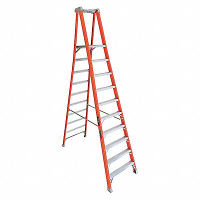 LOUISVILLE FXP1710 Platform Stepladder 9 ft 6 FGL 300 lb.