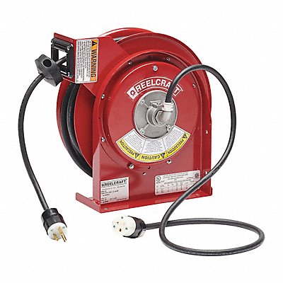 REELCRAFT L45451233ARP Cord Reel 45ft 12 AWG Connector 120VAC