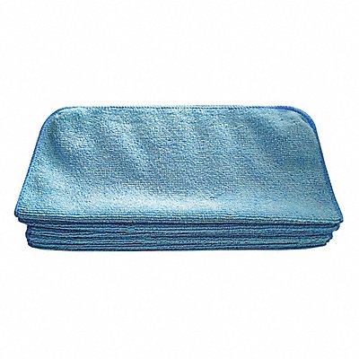 TOUGH GUY 32UV05 Microfiber Cloth 12 x 12 Blue PK12