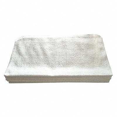 TOUGH GUY 32UV09 Microfiber Cloth 16 x 16 White PK12