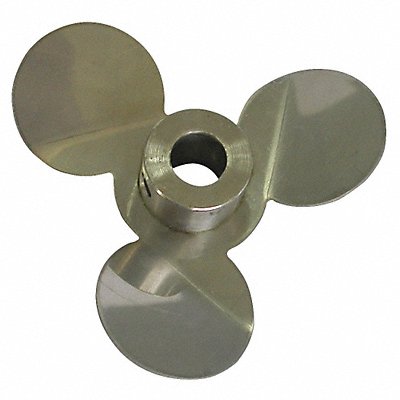 GRAINGER 32V143 Propeller for 1/2 Shaft 316 SS 19 RH