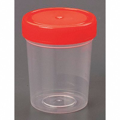 LAB SAFETY SUPPLY 32V491 Specimen Container 100 mL 62 mm H PK280