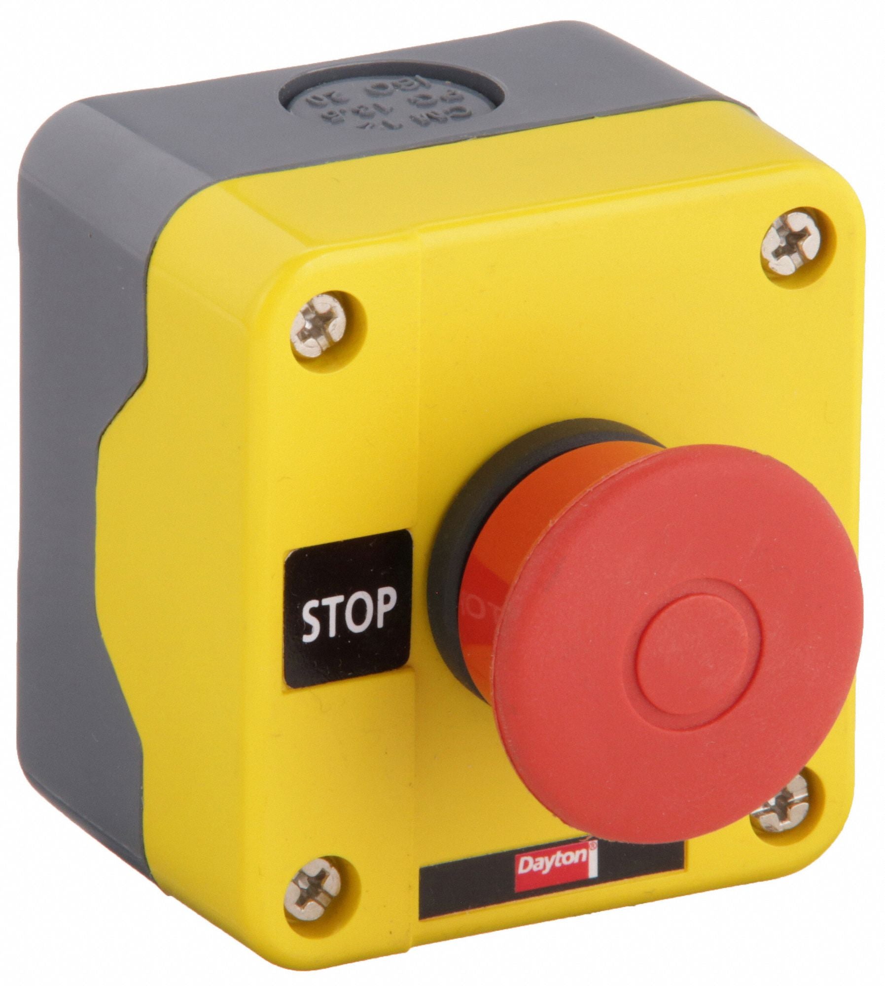 DAYTON 32W277 Control Station Push Button Red 1NC