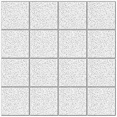 ARMSTRONG 1861B Ceiling Tile 48 in L 24 in W PK8