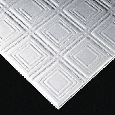 ARMSTRONG 8009A Ceiling Tile 24 in L 24 in W PK8