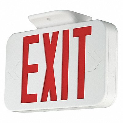 COMPASS CERRC Exit Sign Plastic White 11 39/64in 3.28W