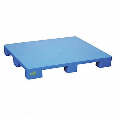 VESTIL PLPS48409L Hygenic Blue Plastic Pallet