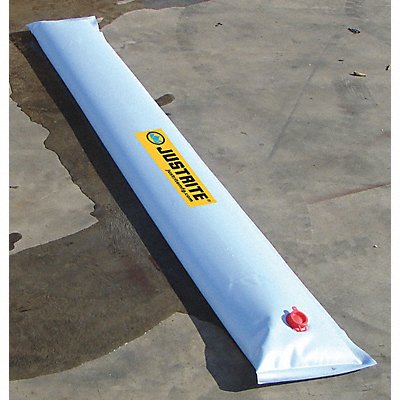 JUSTRITE 28452 Water-Filled Spill Berm 10 ft PVC Blue