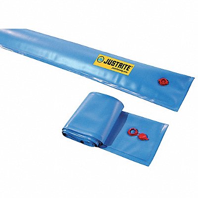 JUSTRITE 28456 Water-Filled Spill Berm 50 ft PVC Blue