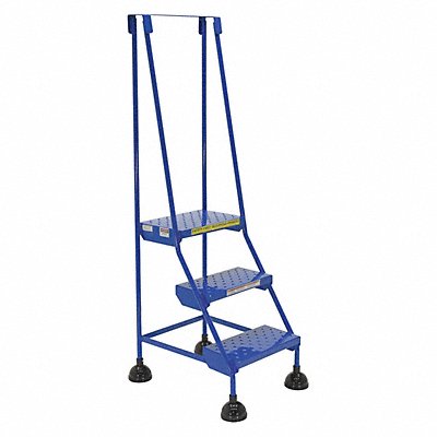 VESTIL LAD3BP Commercial Spring Loaded Rolling Ladder