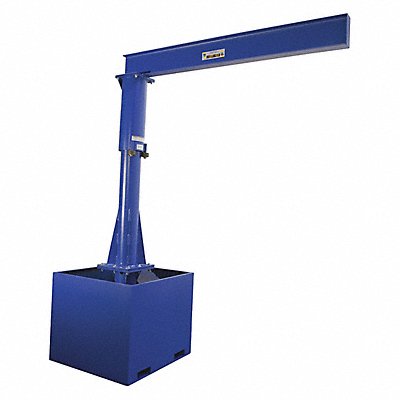 VESTIL JIBCB100810 Portable Jib Crane - Fork Tube Base