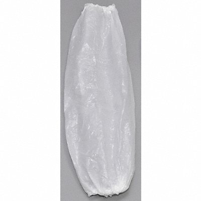 ACTION CHEMICAL PE18FW2K Disposable Sleeves 18in.L White PK2000