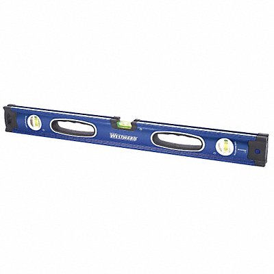 WESTWARD 32ZU57 I-Beam Level Aluminum Bubble Anodized