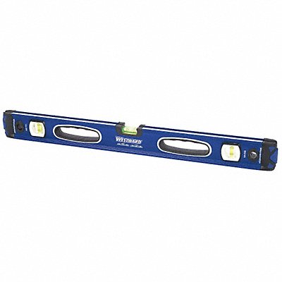 WESTWARD 32ZU64 I-Beam Level Aluminum Bubble