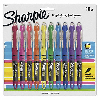 SHARPIE 24415PP Pen-Style Liquid Highlighter PK10