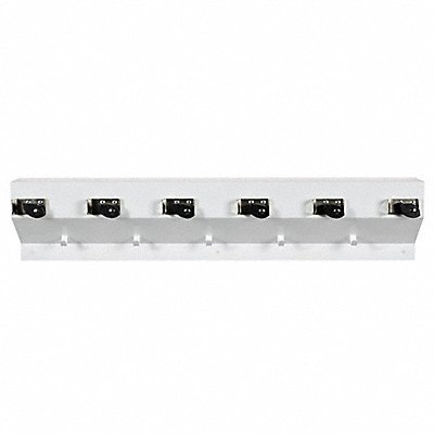 THE CLINCHER 3336WHT2 Mop and Broom Holder 34 in L White